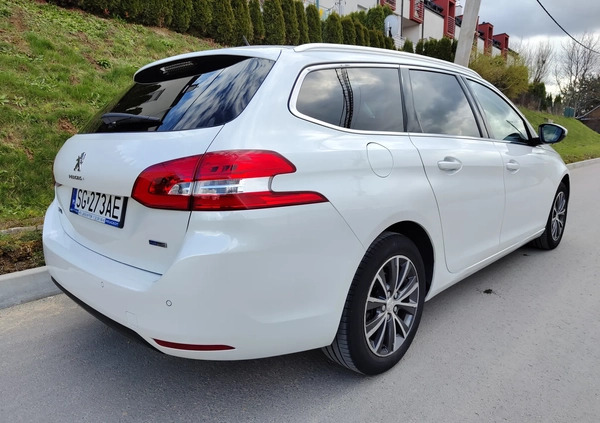 Peugeot 308 cena 43500 przebieg: 126150, rok produkcji 2017 z Rzeszów małe 667